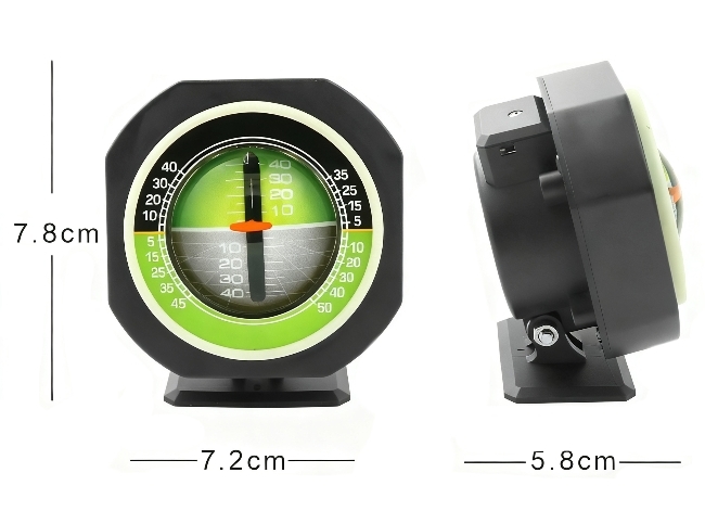 vehicle slope inclinometer dimension