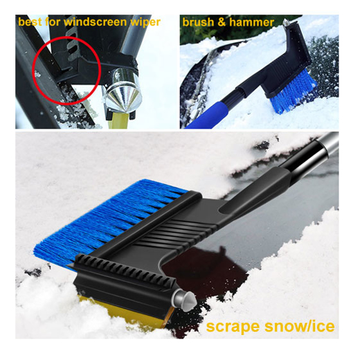 Telescopic Ice Scraper with Brush/Hammer | Tool.com