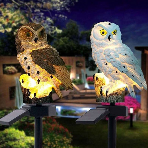 Outdoor Garden Owl Solar Light with Stake | Tool.com