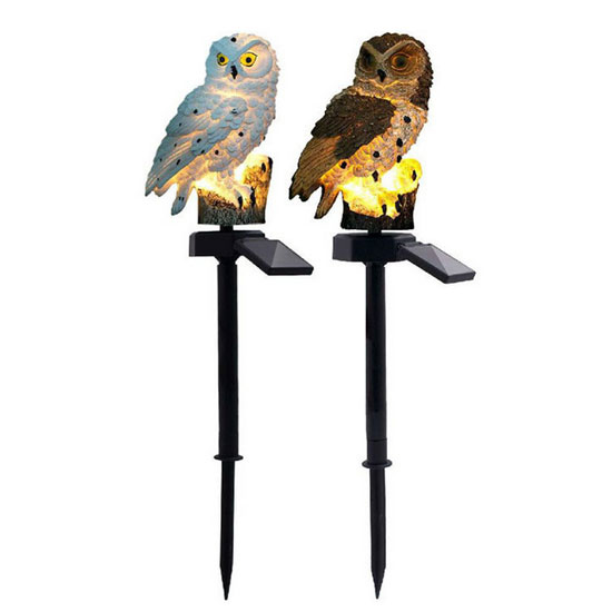 Outdoor Garden Owl Solar Light with Stake | Tool.com