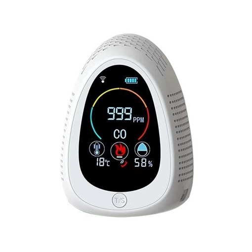 Smart Smoke & Carbon Monoxide (CO) Detector, 0-1000 ppm