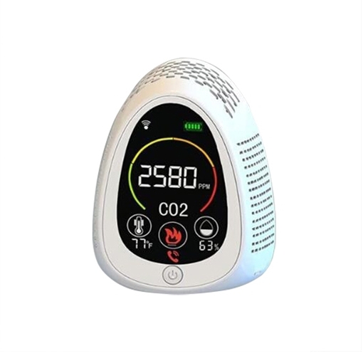 Smart Smoke & Carbon Dioxide (CO2) Detector, 400-5000 ppm