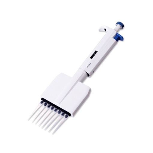 Adjustable Volume Multichannel Micropipette, 0.5-10µl/5-50µl/50-300µl, 8/12 Channel