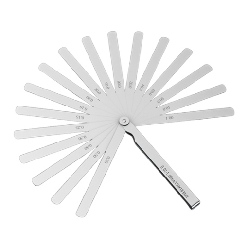 0.01-1mm Metric Feeler Gauge, 18 Blades