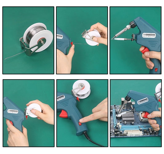 Handheld solder gun usage introduction