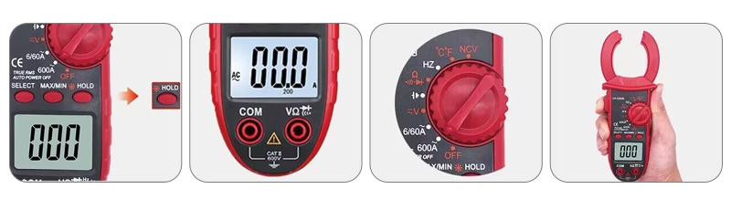 AC DC clamp meter feature