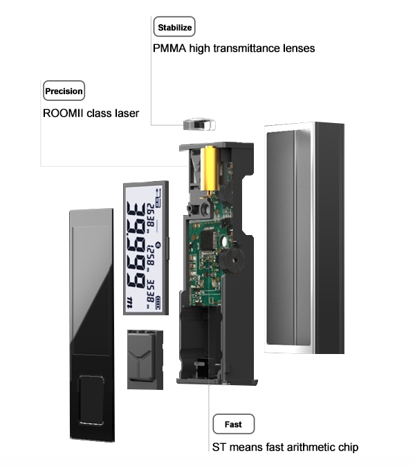 Bluetooth laser distance meter detail