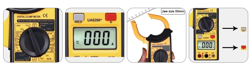 Clamp voltage meter feature