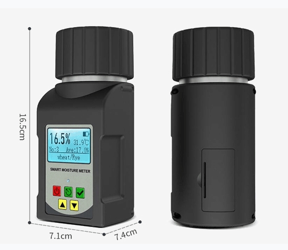 Digital grain moisture detector size