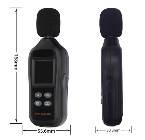 Digital sound level meter dimension