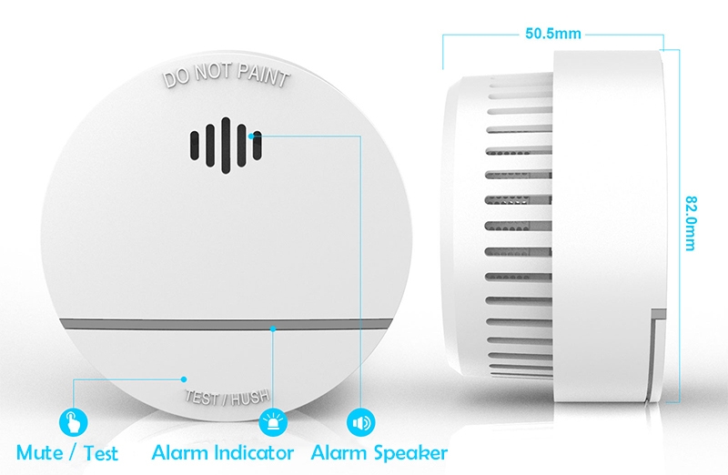 Standalone smoke detector dimension