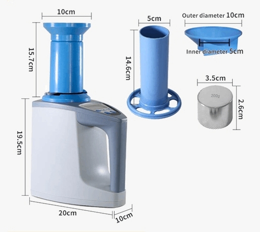 Grain moisture meter size