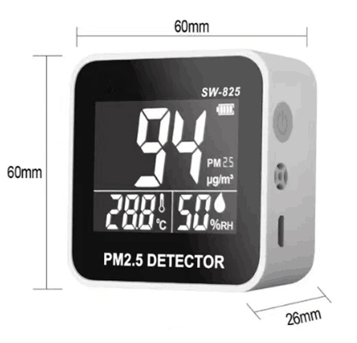 House air quality monitor size