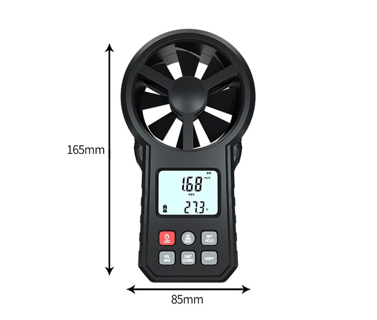 Intergrated vane anemometer dimension