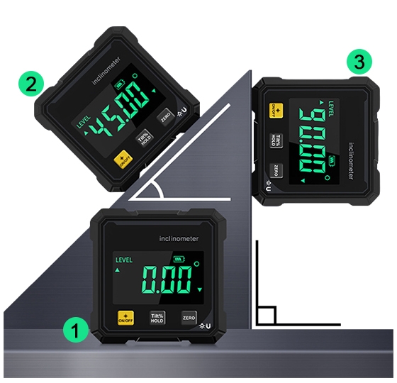 Magnetic dual laser inclinometer measurement