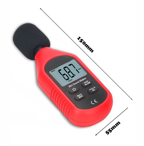 Mini sound level meter size