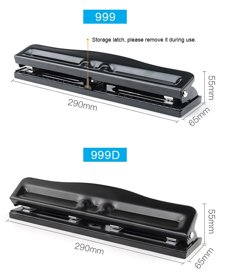 Paper puncher 2 to 4 hole dimensions