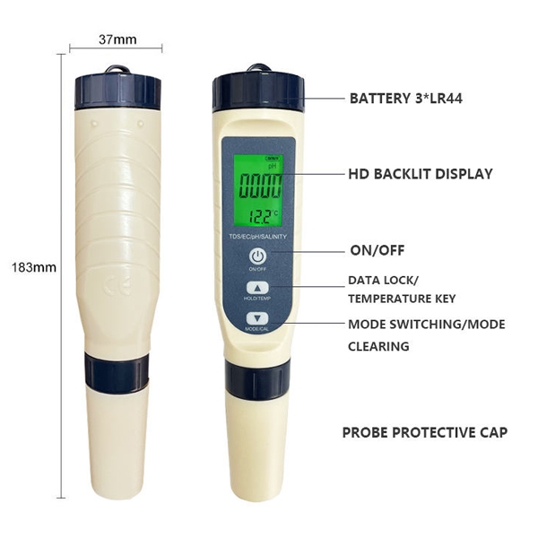 pH multimeter detail