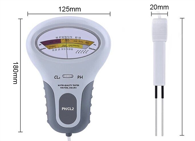 Pool ph tester size