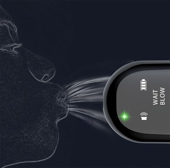 Rechargeable usb alcohol tester instruction