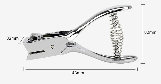 Single elliptical hole puncher dimensions