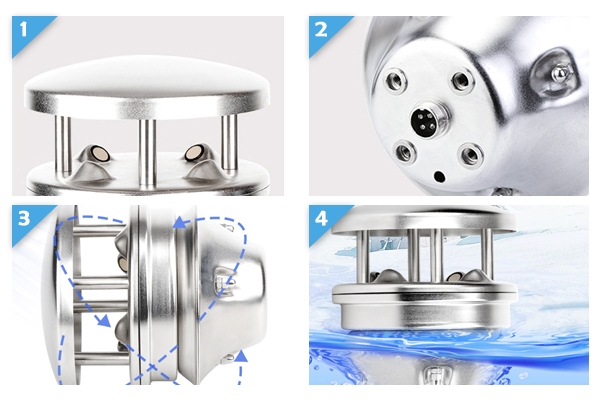 Stainless ultrasonic anemometer features