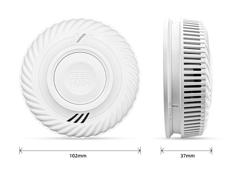 WiFi interconnected smoke detector dimension